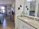 Bright bathroom featuring a vanity and a sink at 4440 47Th W Ave # 204, Bradenton, FL 34210