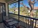Enjoy beautiful community views from this screened patio with table and chairs at 4440 47Th W Ave # 204, Bradenton, FL 34210