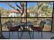 Cozy patio with seating that overlooks picturesque landscaping and community at 4440 47Th W Ave # 204, Bradenton, FL 34210