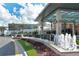 University Town Center entrance with water features and diverse dining options at 4712 Glenbrooke Dr, Sarasota, FL 34243