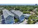 Aerial shot of new construction townhomes with a partial street view at 512 Laurel Park Dr, Sarasota, FL 34236