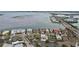 An aerial view of the neighborhood showcasing the proximity to the waterway at 55 N Washington Dr, Sarasota, FL 34236