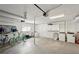 Spacious two-car garage featuring laundry, garage door openers, and plenty of storage space at 55 N Washington Dr, Sarasota, FL 34236