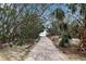 Pathway leading to a secluded beach with lush greenery and a sandy path at 5955 Midnight Pass Rd # 18E, Sarasota, FL 34242