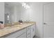 Bathroom features double sinks, granite counters and decorative accents at 15147 Sunny Day Dr, Bradenton, FL 34211