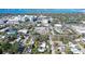 Aerial view of property showcasing the house, pool, and surrounding neighborhood at 2130 Temple St, Sarasota, FL 34239
