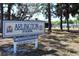 Arlington Park sign with park amenities in the background at 2130 Temple St, Sarasota, FL 34239