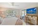 Bright bedroom with desk and backyard view at 309 Avenida Milano, Sarasota, FL 34242