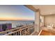 Enjoy beautiful ocean views from this condo balcony with seating area at 35 Watergate Dr # 1101, Sarasota, FL 34236