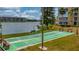 Beautiful community area with shuffleboard and water view at 3658 Lake Bayshore Dr # 320, Bradenton, FL 34205