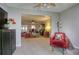 Spacious living room provides views into the adjacent living spaces at 3658 Lake Bayshore Dr # 320, Bradenton, FL 34205