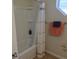 Bathroom shower/tub combination with a shower curtain and decorative towels at 3780 82Nd Avenue E Cir # 101, Sarasota, FL 34243