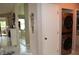 Convenient laundry area with a stacked washer and dryer unit near the living area at 4655 46Th Street W Ct # 201, Bradenton, FL 34210