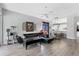 Modern living room featuring sleek flooring, neutral walls, and stylish furniture at 5003 88Th E St, Bradenton, FL 34211