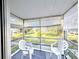Relaxing screened patio offering outdoor seating and lush green community views at 5904 Palm Ln # C23, Bradenton, FL 34207