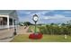 Well manicured community grounds with putting greens and a distinctive decorative clock at 6834 Fairview Ter # 6834, Bradenton, FL 34203