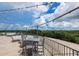 Inviting rooftop patio with lounge seating and cafe tables offers panoramic views of the surrounding landscape at 7210 Desert Ridge Gln, Lakewood Ranch, FL 34202