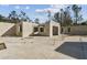 Interior view of new home construction with concrete slab and block walls at 7407 226Th E St, Bradenton, FL 34211