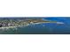 Breathtaking aerial view of the property located on the waterfront with private docks at 7706 Desoto Memorial Hwy, Bradenton, FL 34209