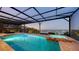 Gorgeous pool and spa overlook the bay at 7706 Desoto Memorial Hwy, Bradenton, FL 34209