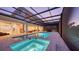 Beautiful pool area with hot tub and covered for year round enjoyment at 7706 Desoto Memorial Hwy, Bradenton, FL 34209