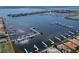 Aerial view of a community marina offering convenient boat access at 1318 3Rd Street E Cir, Palmetto, FL 34221