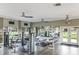 Modern gym with weight machines, free weights, mirrors, and fans at 1318 3Rd Street E Cir, Palmetto, FL 34221