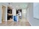 Open-concept kitchen with stainless steel appliances and island at 1819 Redmond Brook Ln, Ruskin, FL 33570