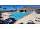 Well-maintained community pool with lane markers, and accessible features for all residents at 1819 Redmond Brook Ln, Ruskin, FL 33570