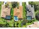 Bird's eye view shows backyard pool and screened in patio of home at 368 Snapdragon Loop, Bradenton, FL 34212