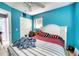 Bedroom featuring neutral walls, a window, and standard closet doors at 7067 Jarvis Rd, Sarasota, FL 34241