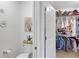 Bathroom featuring closet with many storage options at 11531 Moonsail Dr, Parrish, FL 34219