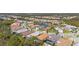 An aerial view of a well-developed residential community with beautiful homes and landscaping at 11981 Hunters Creek Rd, Venice, FL 34293
