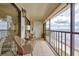 Enjoy this cozy balcony with comfortable seating, and great views at 14459 River Beach Dr # 218, Port Charlotte, FL 33953
