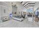 Grand lobby with high ceilings, marble floors, stylish seating, and a modern design at 17814 Cresswind Ter, Bradenton, FL 34211