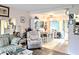 Bright living room view looking towards the dining area at 2057 Sunset Dr # G1, Bradenton, FL 34207