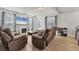 Bright living room showcasing hardwood floors, recessed lights, a fireplace, and a recliner sofa at 2219 12Th W Ave, Bradenton, FL 34205