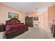 Bright, spacious bedroom featuring a large bed, stylish decor, and a walk-in closet at 6107 Glen Abbey Ln, Bradenton, FL 34202