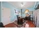 Cozy home office with stylish desk, natural light, and custom decor for a productive workspace at 6107 Glen Abbey Ln, Bradenton, FL 34202