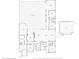 Detailed first floor plan featuring a primary bedroom suite, office, living and dining rooms, kitchen and detached gym at 8455 Lindrick Ln, Bradenton, FL 34202