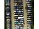 Aerial view of a boat storage yard featuring rows of boats neatly arranged on land at 10494 Atenia St, Port Charlotte, FL 33981