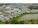 Aerial view showcasing a home's location in a community with multiple ponds and walking trails throughout at 12534 Nantahala Run Run, Parrish, FL 34219