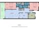 Detailed floor plan of a residence showing the layout of the bedrooms, kitchen, living area, and bathrooms at 1465 Gulf Of Mexico Dr # 104, Longboat Key, FL 34228
