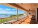 Stunning balcony view showcasing clear skies and the ocean, creating a serene and inviting outdoor space at 202 Gaines Ave, Sarasota, FL 34243