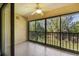 Relaxing screened lanai, ideal for enjoying outdoor living with views of lush greenery at 4414 Spicewood Dr # H, Bradenton, FL 34208