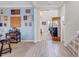 Inviting entryway with view of open-concept living space and stairs at 5119 Admiral Pointe Dr, Apollo Beach, FL 33572