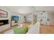 Spacious living room with fireplace and hardwood flooring at 614 Tropical Cir, Sarasota, FL 34242
