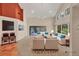 Spacious living room with a combination of carpet and tiled flooring at 7821 Geneva Ln # 11, Sarasota, FL 34243