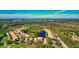 Overhead view of community and golf course with circle highlighting subject property at 8310 Tartan Fields Cir, Lakewood Ranch, FL 34202