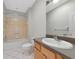 Bathroom featuring vanity, toilet, and a shower/tub combo at 8310 Tartan Fields Cir, Lakewood Ranch, FL 34202